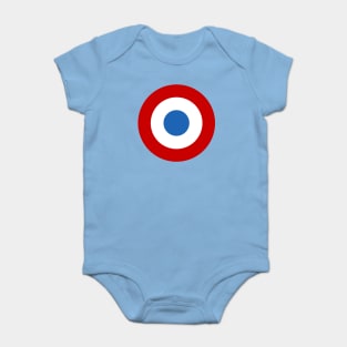 French Air Force Roundel Baby Bodysuit